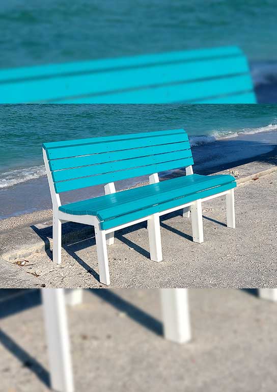 Sunrise bench Island Time Outdoor Furniture